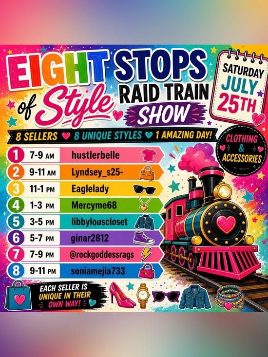 Accessories - 8 Stops of Style Raid Train 🚂